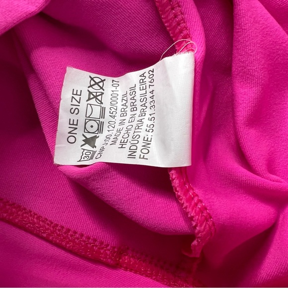 Bia Brazil fitness pants crop neon pink cropped pockets on bum sexy workout gym - Picture 5 of 6